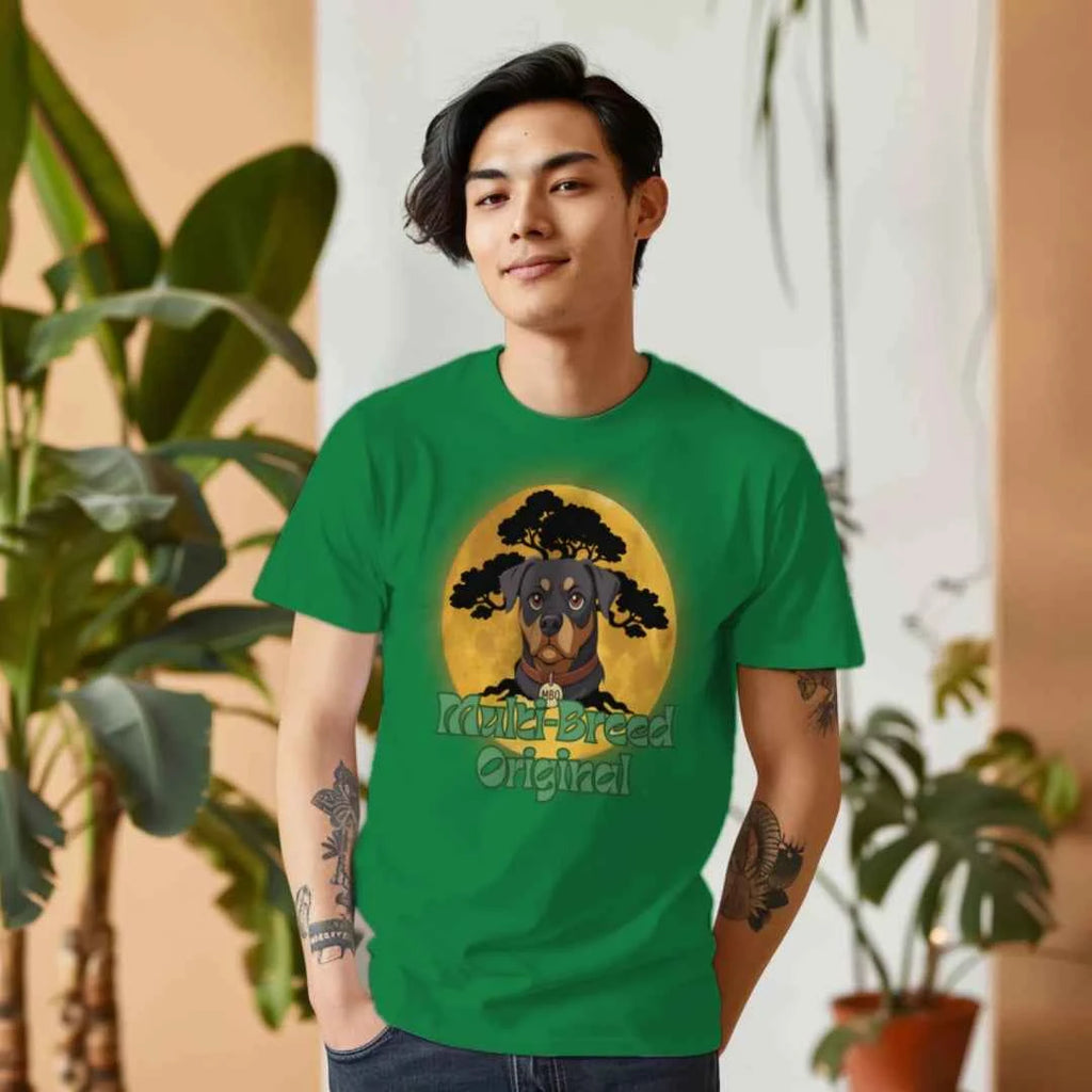 Men's Anime Dog T-Shirt - Colorful Skater Vibe Design Tee