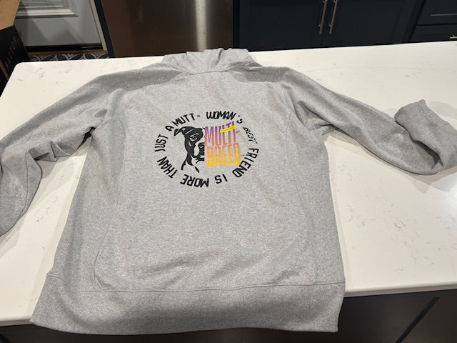 Women's Dog Lover Hoodie - Cozy Fleece Sweatshirt with Multi-Color Graphic Print