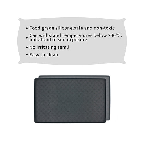 Non-Slip Waterproof Pet Food Mat for Easy Clean Feeding and Drinking
