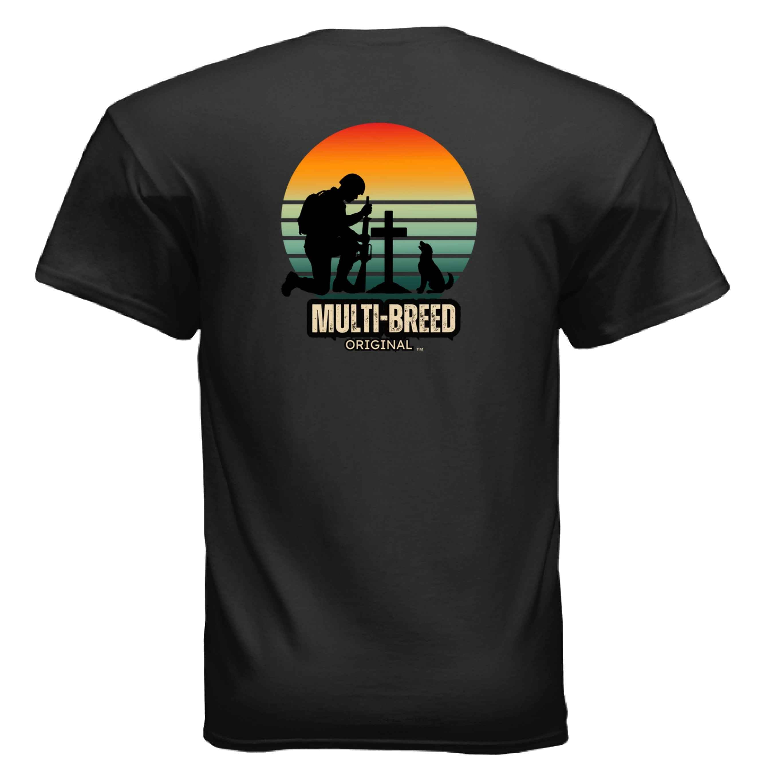 Men's Military Dog Tee - Patriotic Logo Design Shirt for Dog Lovers