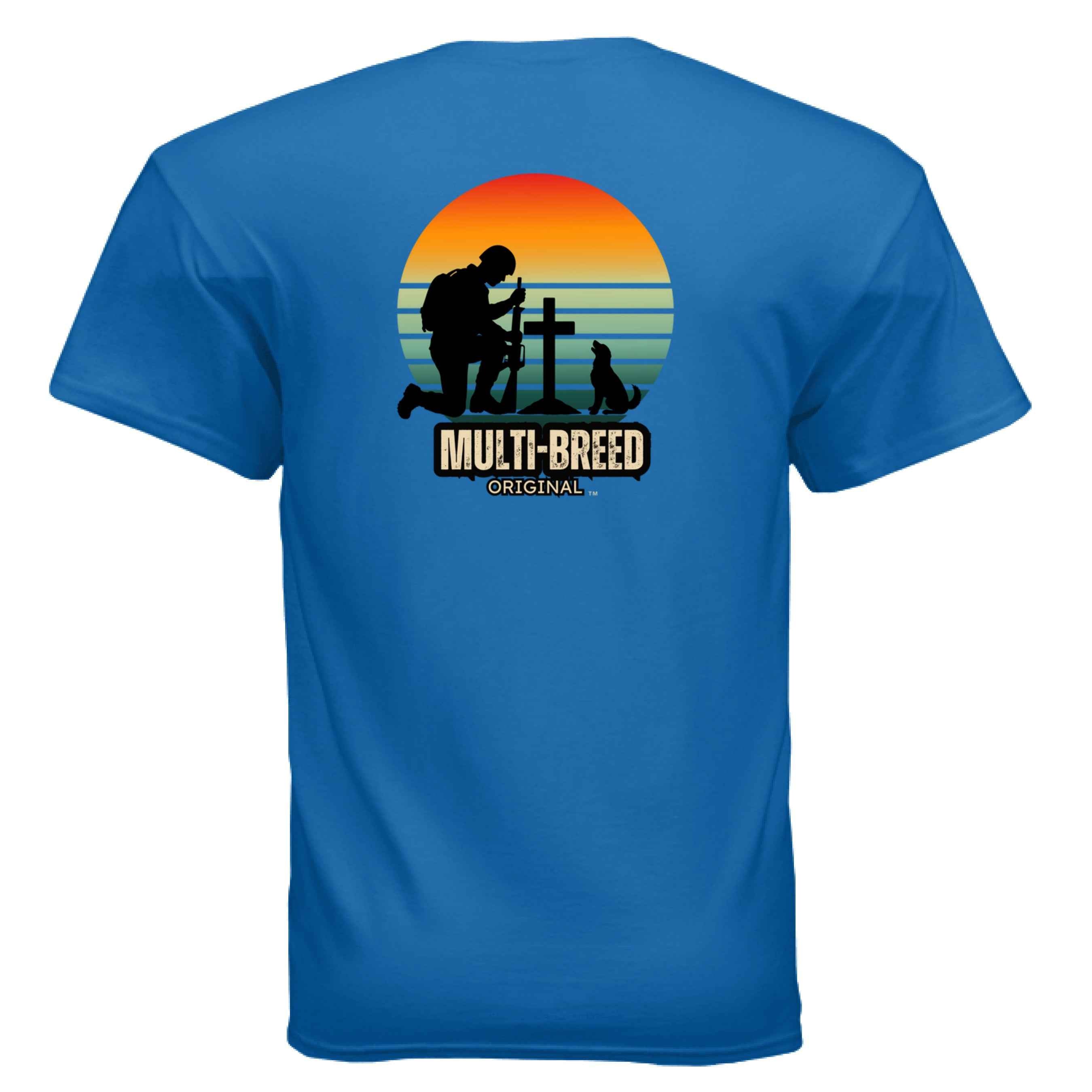 Men's Military Dog Tee - Patriotic Logo Design Shirt for Dog Lovers