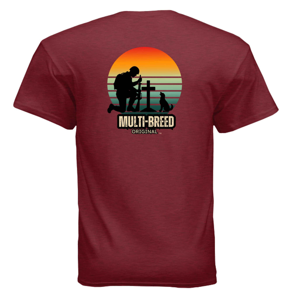 Men's Military Dog Tee - Patriotic Logo Design Shirt for Dog Lovers
