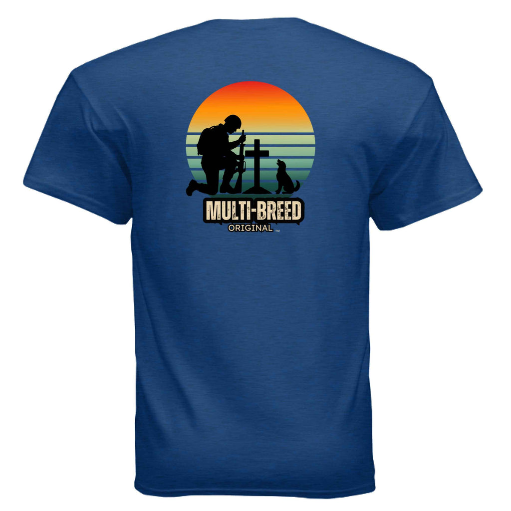 Men's Military Dog Tee - Patriotic Logo Design Shirt for Dog Lovers
