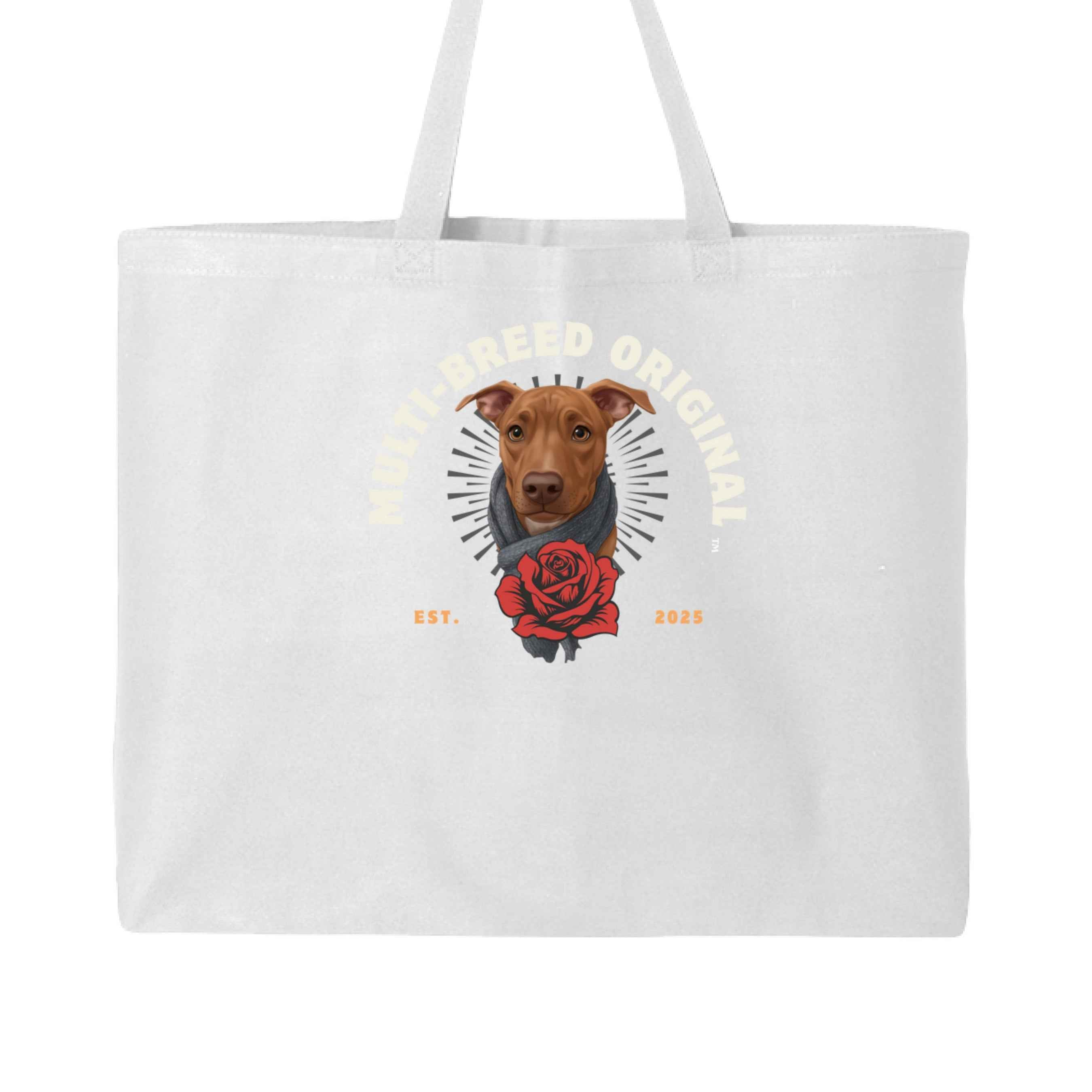 Women's Dog Lover Tote Bag - Retro Logo Paw Print Canvas Jumbo Tote for Pet Enthusiasts