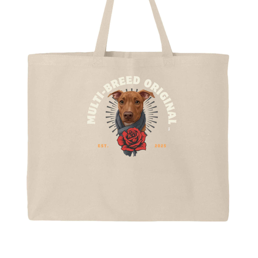 Women's Dog Lover Tote Bag - Retro Logo Paw Print Canvas Jumbo Tote for Pet Enthusiasts