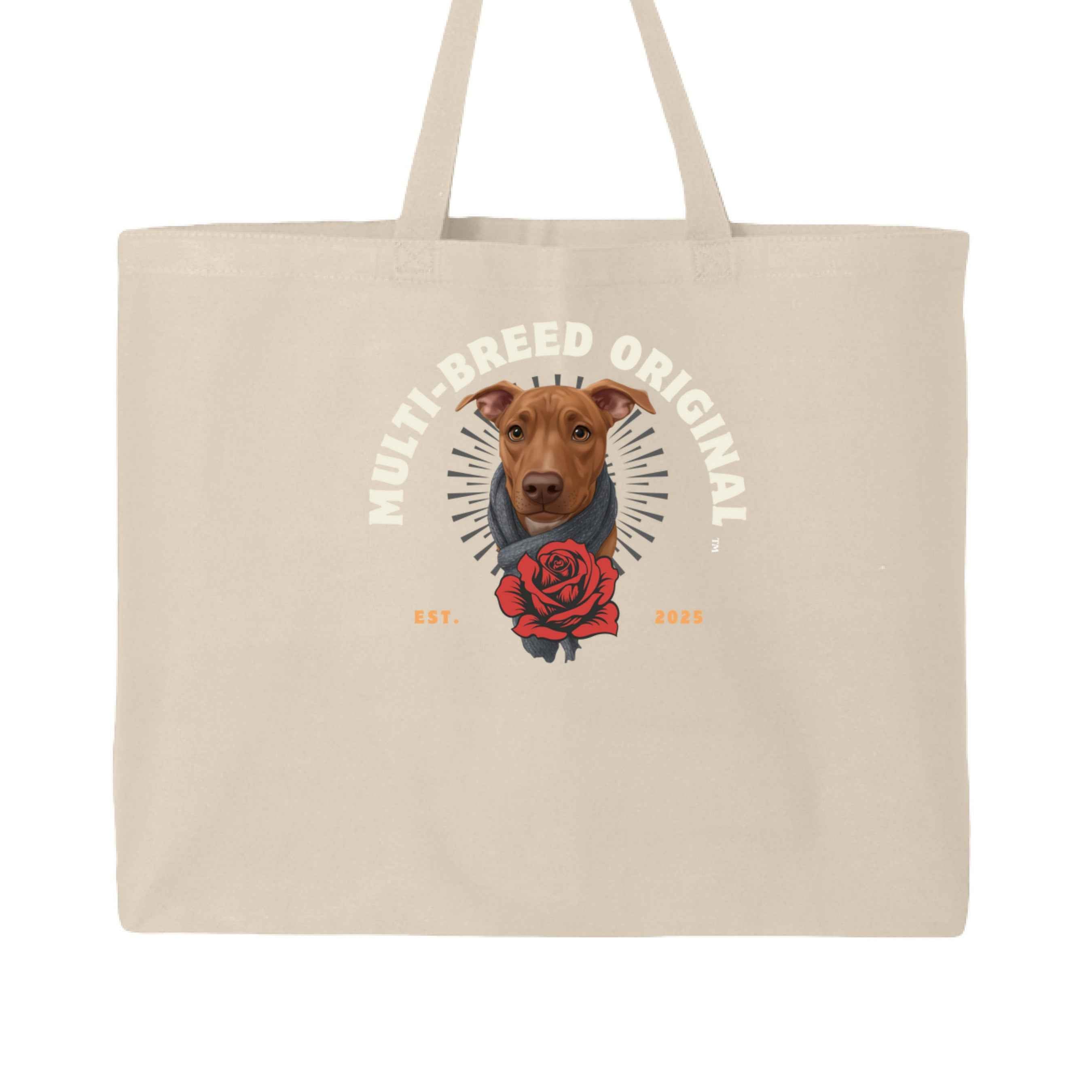 Women's Dog Lover Tote Bag - Retro Logo Paw Print Canvas Jumbo Tote for Pet Enthusiasts