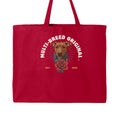 Women's Dog Lover Tote Bag - Retro Logo Paw Print Canvas Jumbo Tote for Pet Enthusiasts