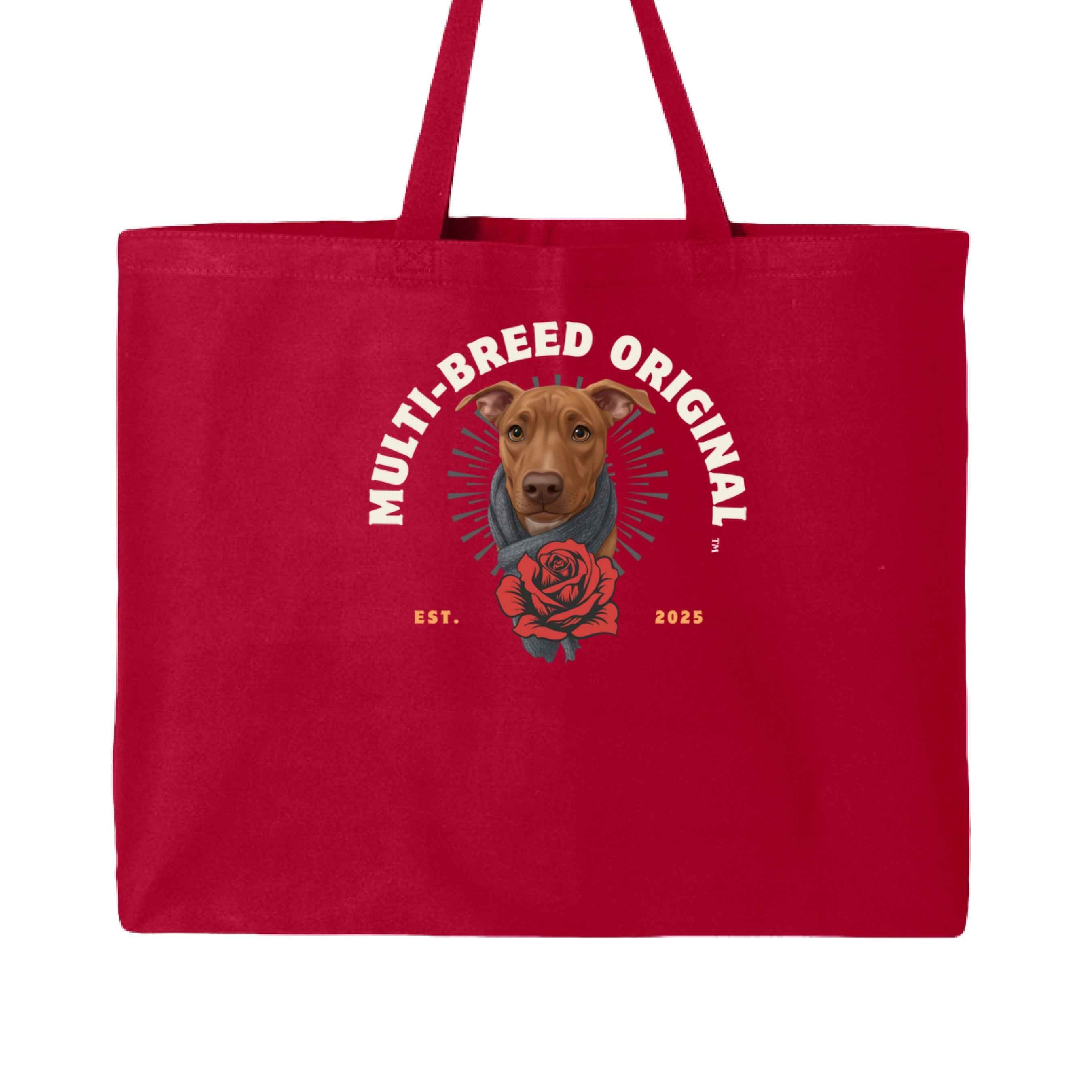 Women's Dog Lover Tote Bag - Retro Logo Paw Print Canvas Jumbo Tote for Pet Enthusiasts