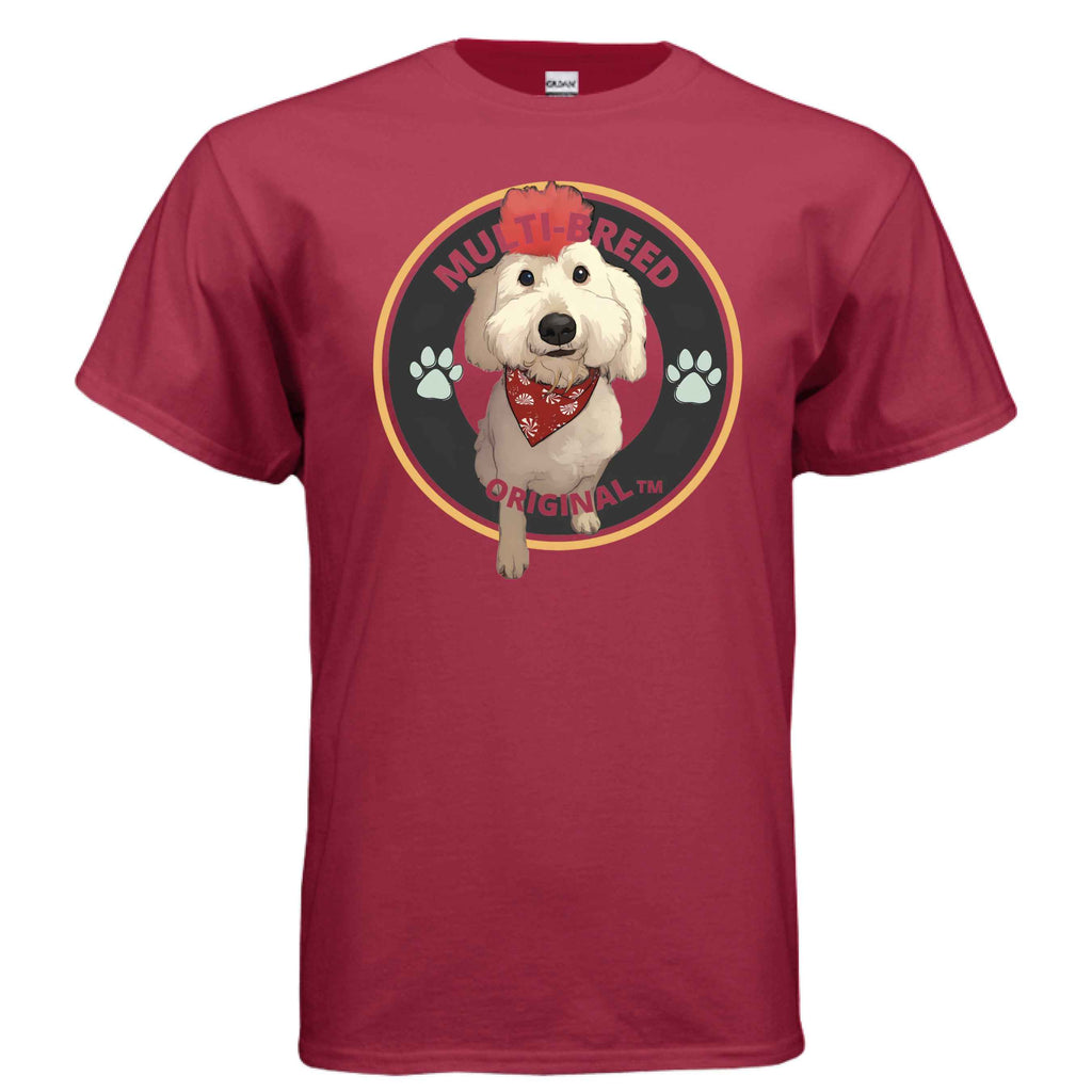 Men's Doodle-Mix Personalized Graphic Tee - Custom Dog Logo Design Shirt for Pet Lovers