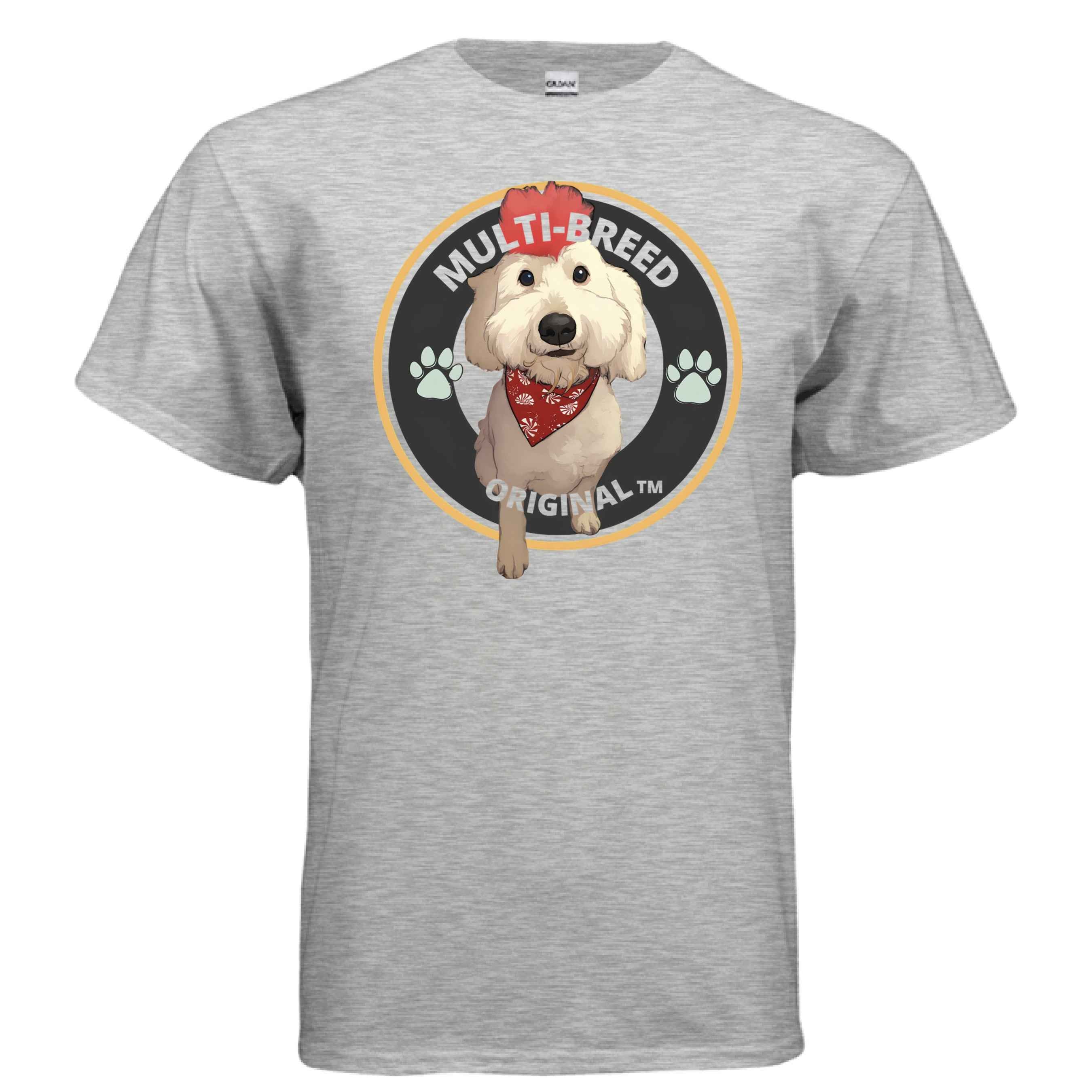 Men's Doodle-Mix Personalized Graphic Tee - Custom Dog Logo Design Shirt for Pet Lovers