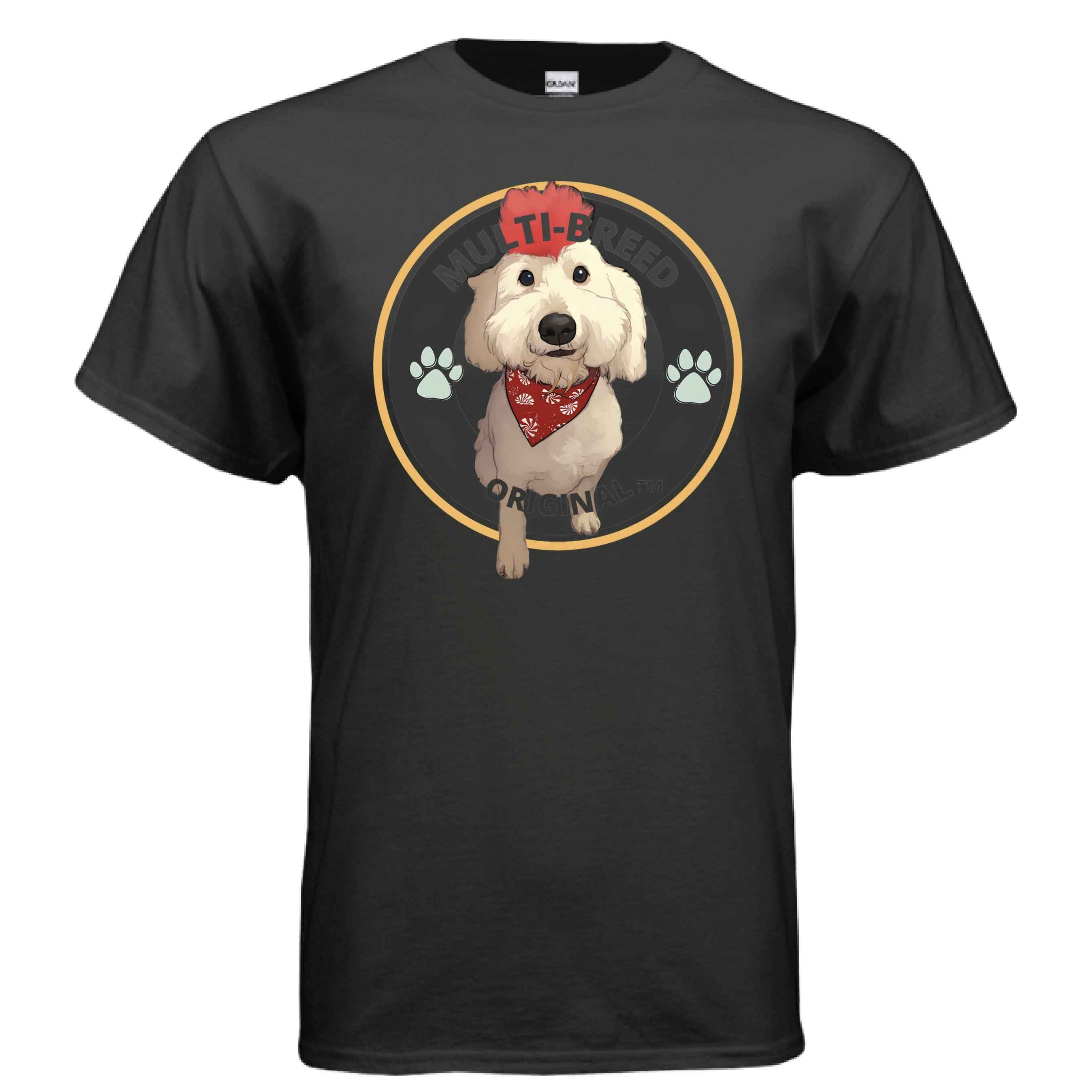 Men's Doodle-Mix Personalized Graphic Tee - Custom Dog Logo Design Shirt for Pet Lovers
