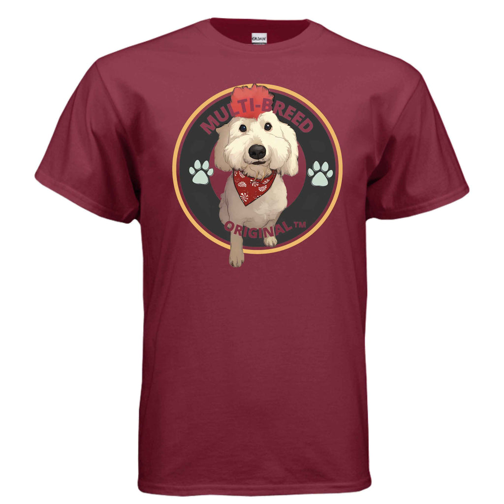 Men's Doodle-Mix Personalized Graphic Tee - Custom Dog Logo Design Shirt for Pet Lovers