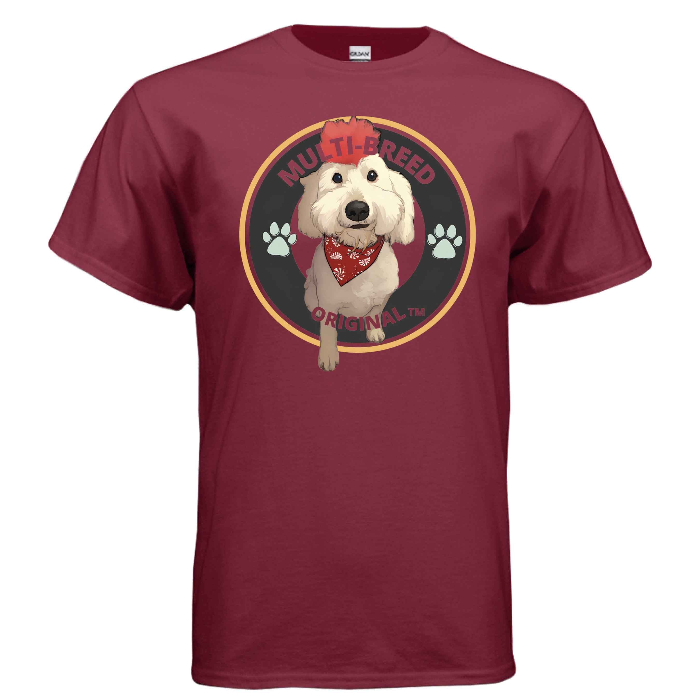Men's Doodle-Mix Personalized Graphic Tee - Custom Dog Logo Design Shirt for Pet Lovers