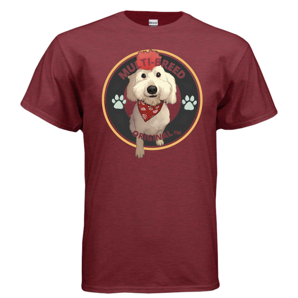 Men's Doodle-Mix Personalized Graphic Tee - Custom Dog Logo Design Shirt for Pet Lovers