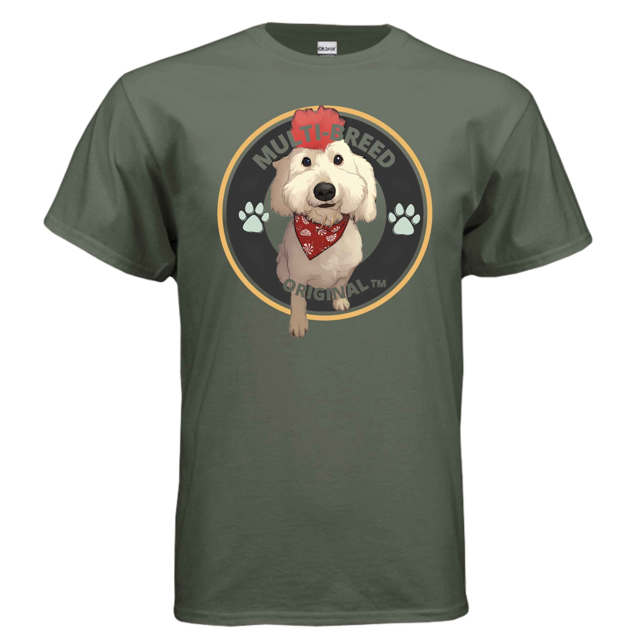 Men's Doodle-Mix Personalized Graphic Tee - Custom Dog Logo Design Shirt for Pet Lovers