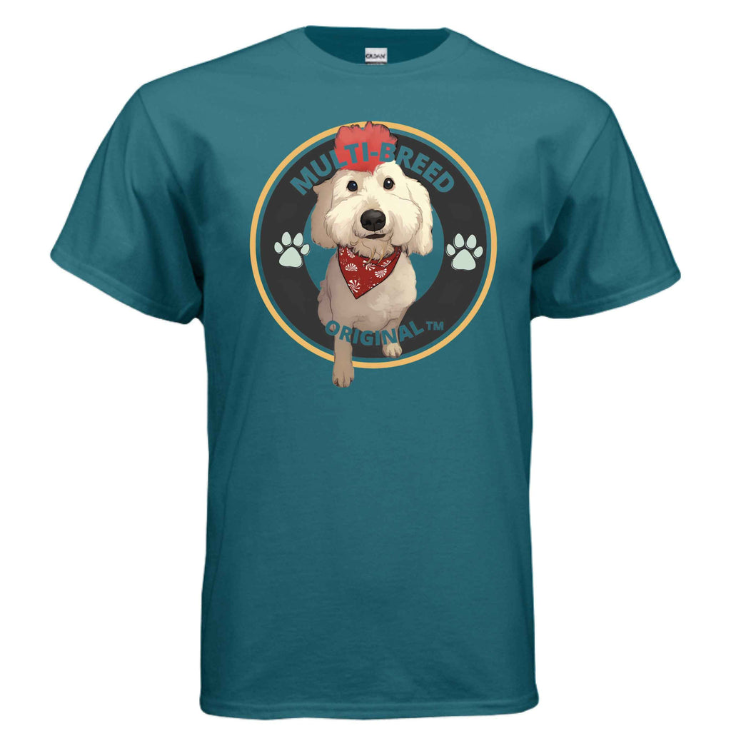Men's Doodle-Mix Personalized Graphic Tee - Custom Dog Logo Design Shirt for Pet Lovers