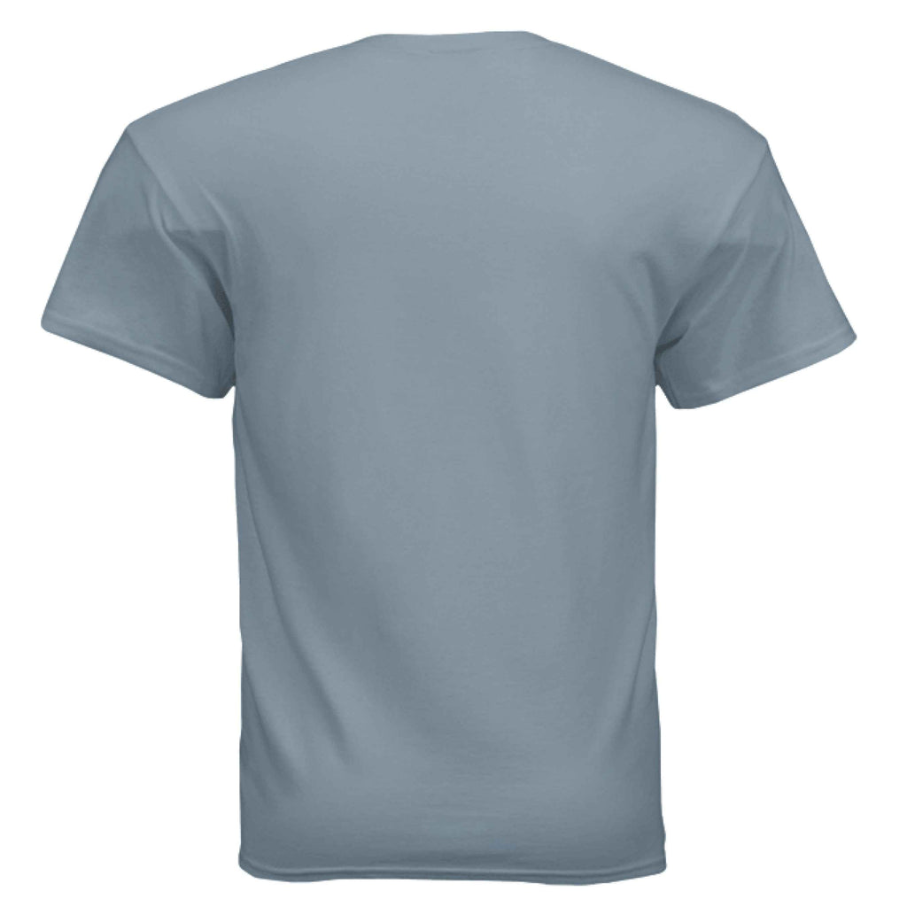 Men's Black Label Retro Graphic Tee - Colorful Dog Logo Design Shirt
