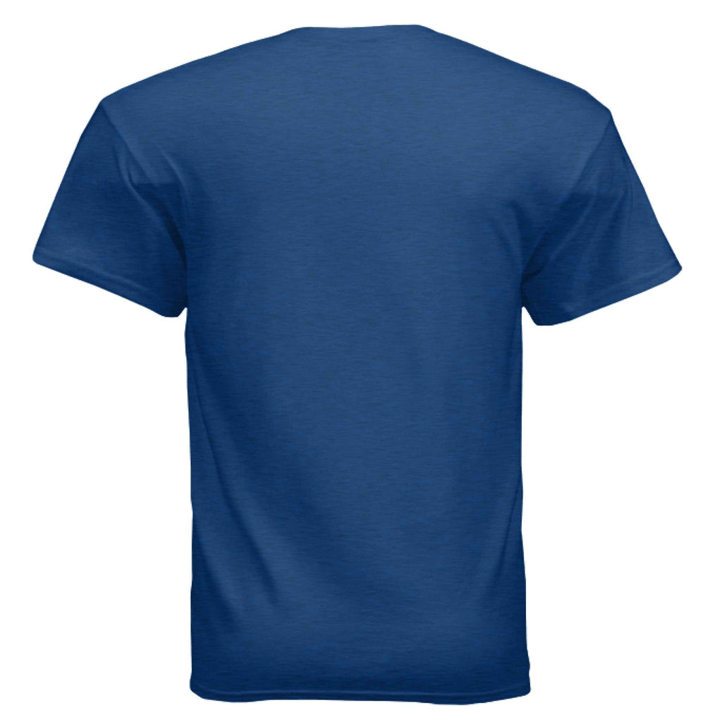 Men's Black Label Retro Graphic Tee - Colorful Dog Logo Design Shirt