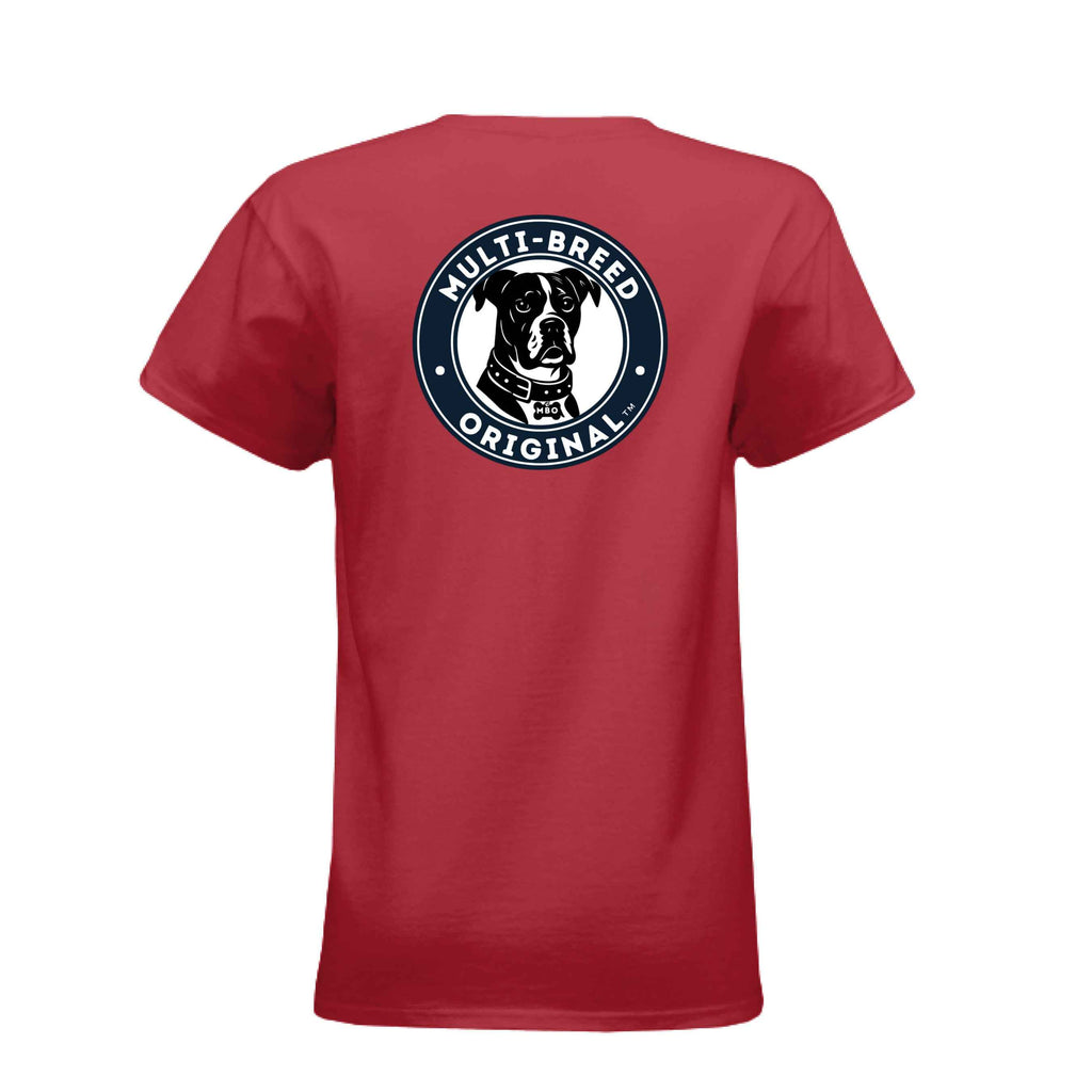 Womens Dog Lover Tee - Big Dog Graphic Design for Dog Enthusiasts