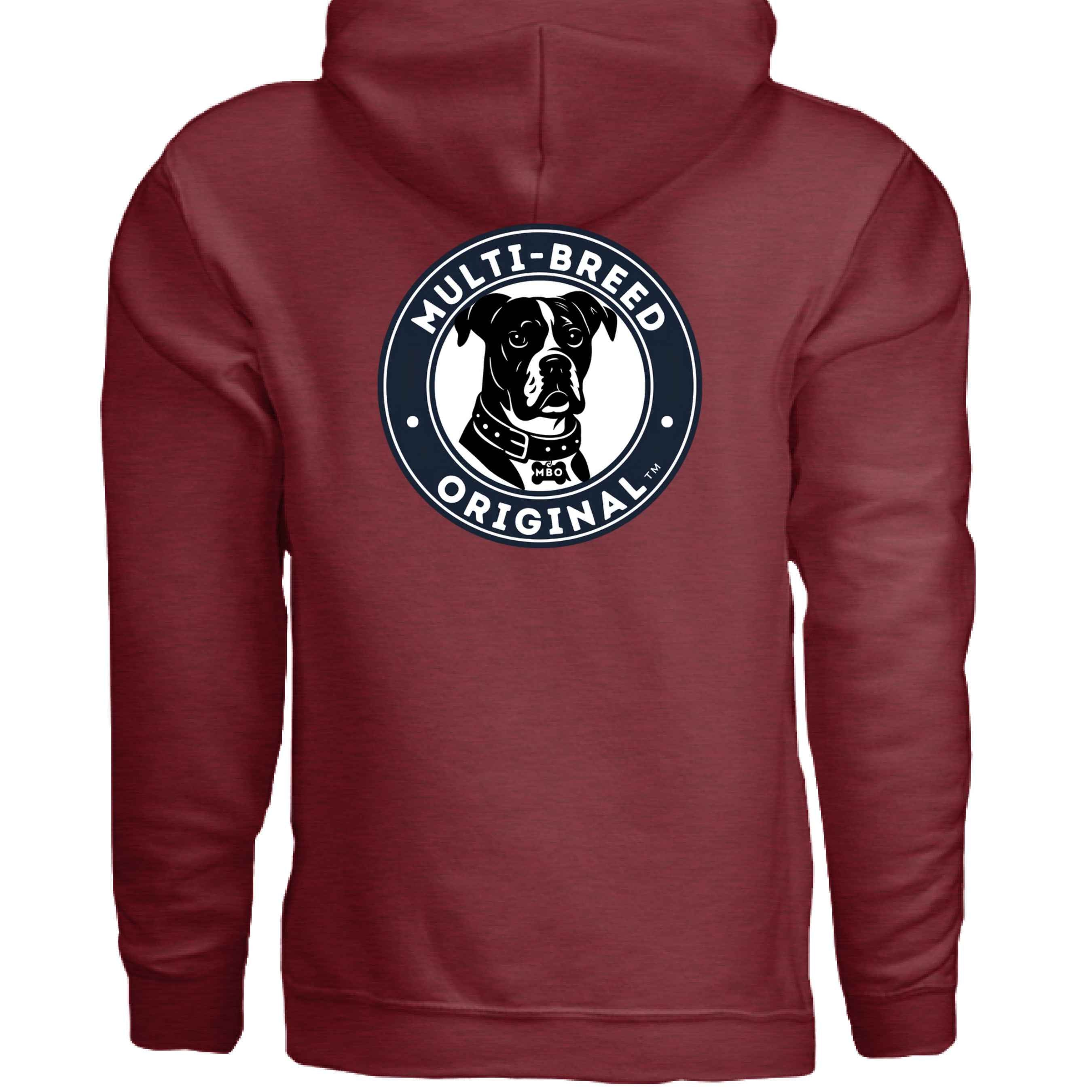Men's Dog Hoodie - Cozy Fleece Graphic Print Sweatshirt for Dog Lovers