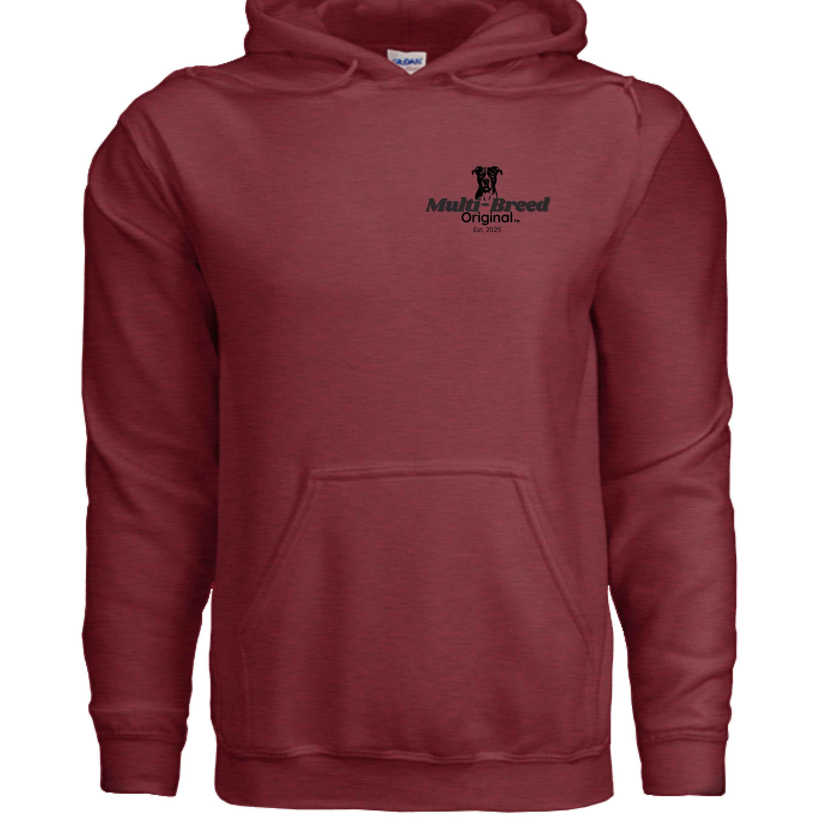 Men's Dog Hoodie - Cozy Fleece Graphic Print Sweatshirt for Dog Lovers