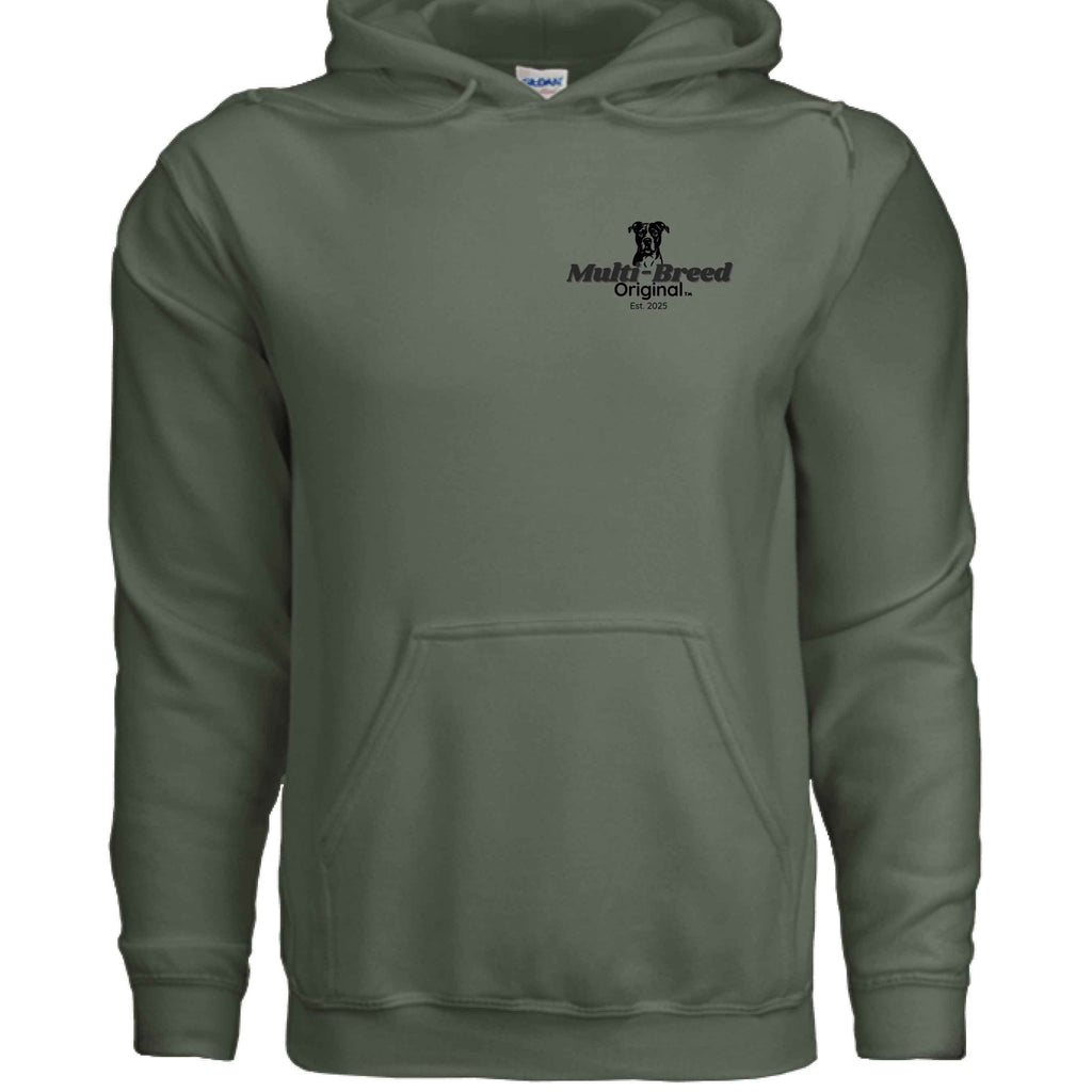 Men's Dog Hoodie - Cozy Fleece Graphic Print Sweatshirt for Dog Lovers