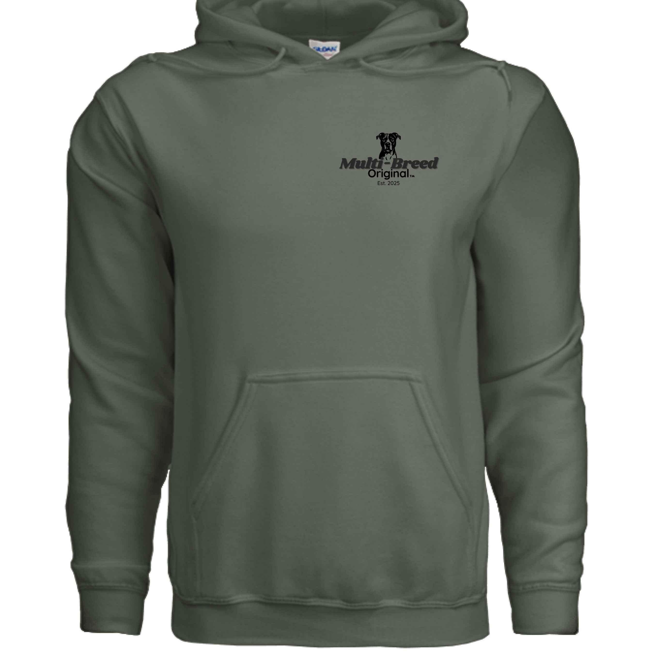Men's Dog Hoodie - Cozy Fleece Graphic Print Sweatshirt for Dog Lovers