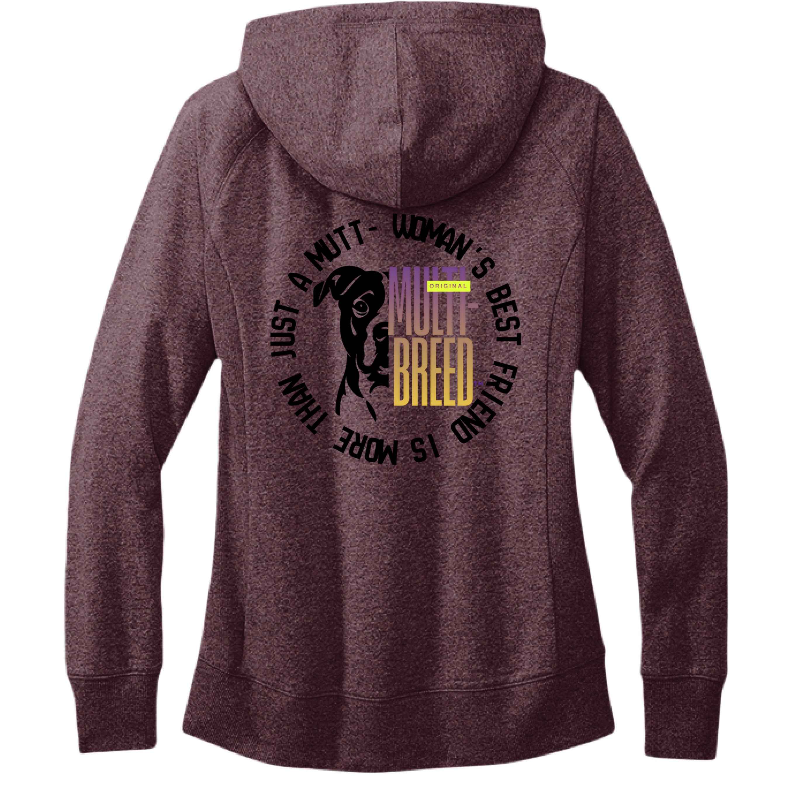 Women's Dog Lover Hoodie - Multi-Color Graphic Print Cozy Fleece Sweatshirt