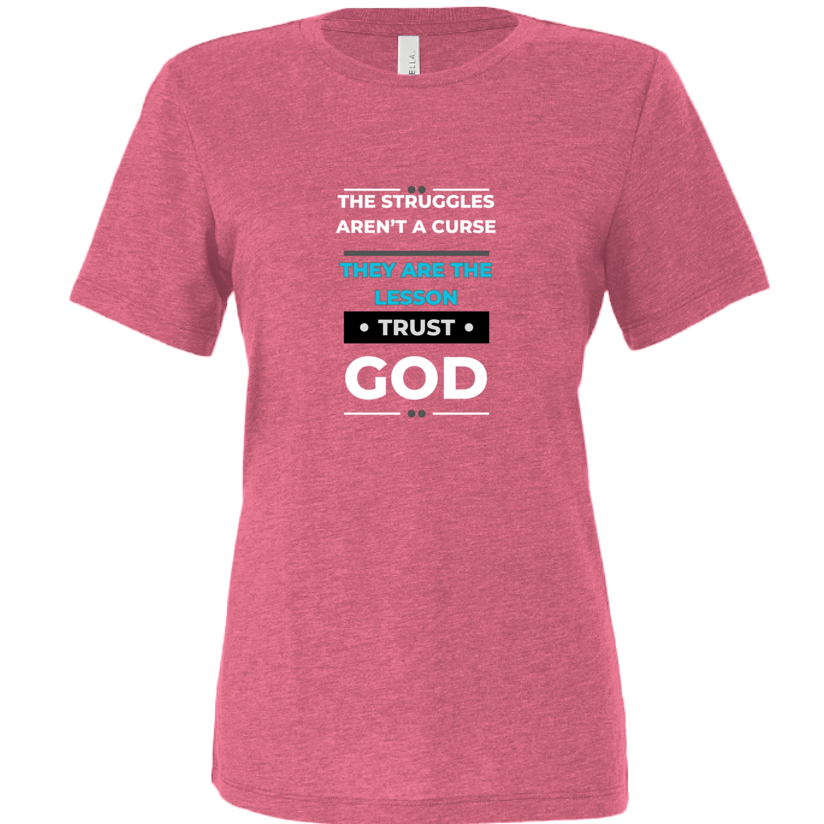 Char Pink Triblend - FRONT