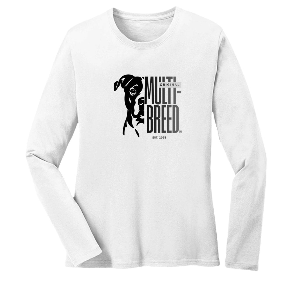 Women's Gradient Dog Long-Sleeve T-Shirt | Premium Cotton Tee