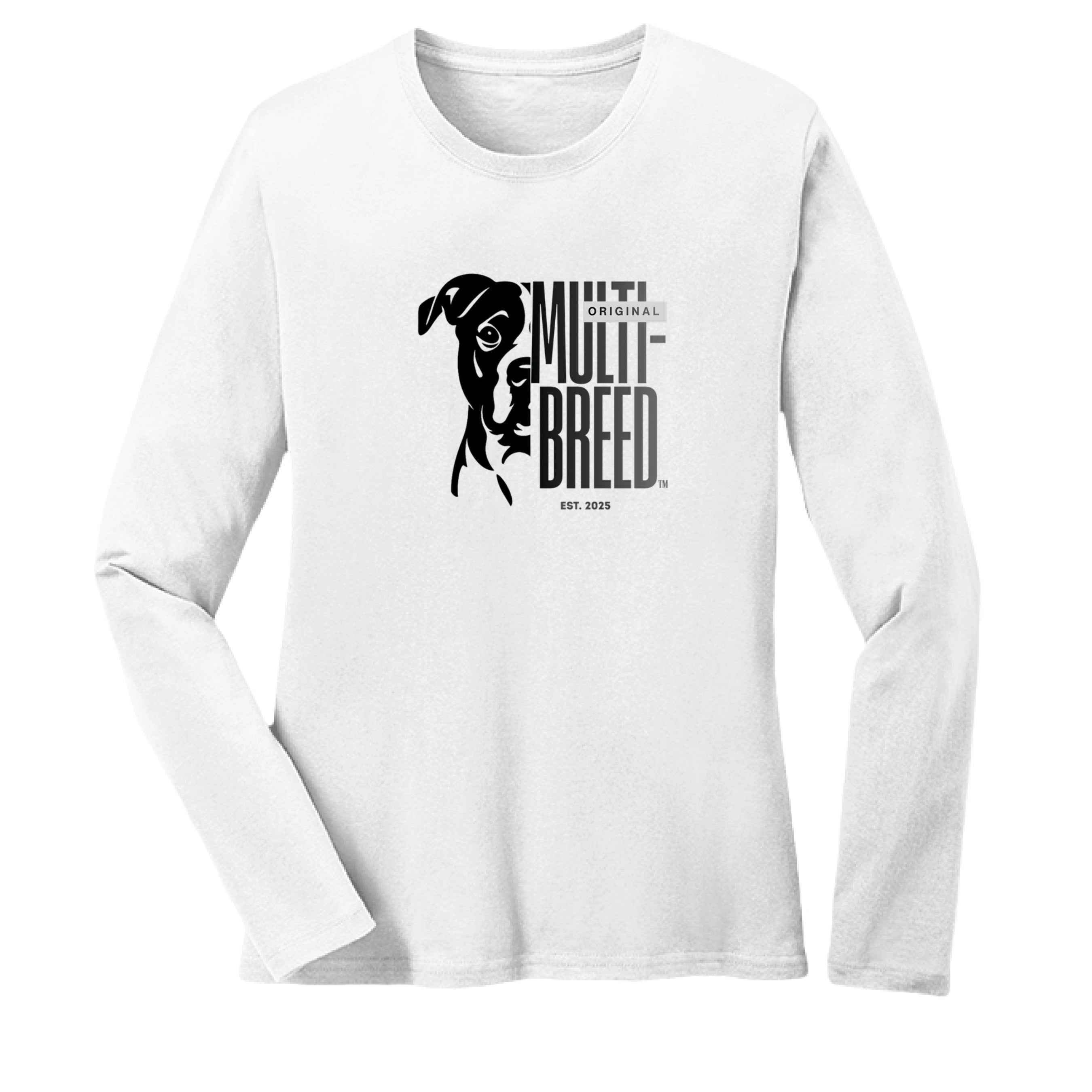 Women's Gradient Dog Long-Sleeve T-Shirt | Premium Cotton Tee