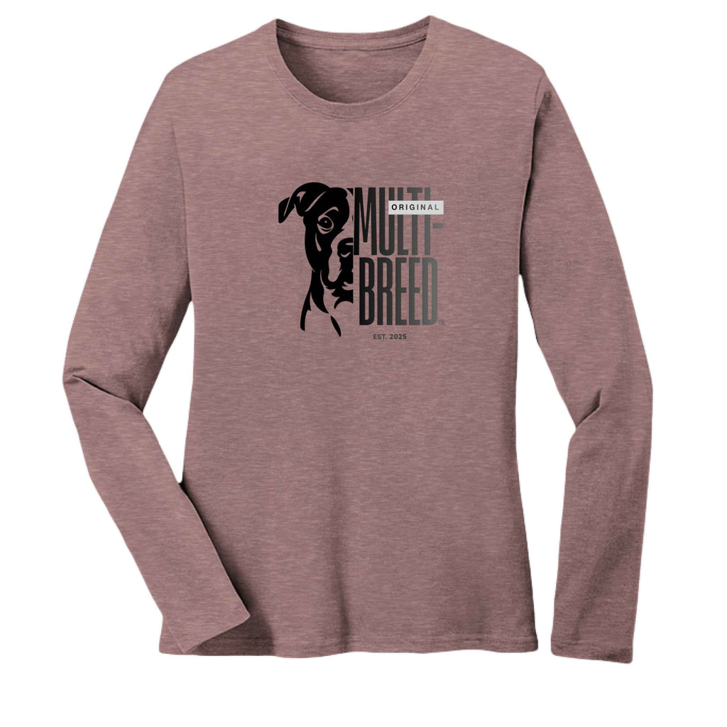 Women's Gradient Dog Long-Sleeve T-Shirt | Premium Cotton Tee