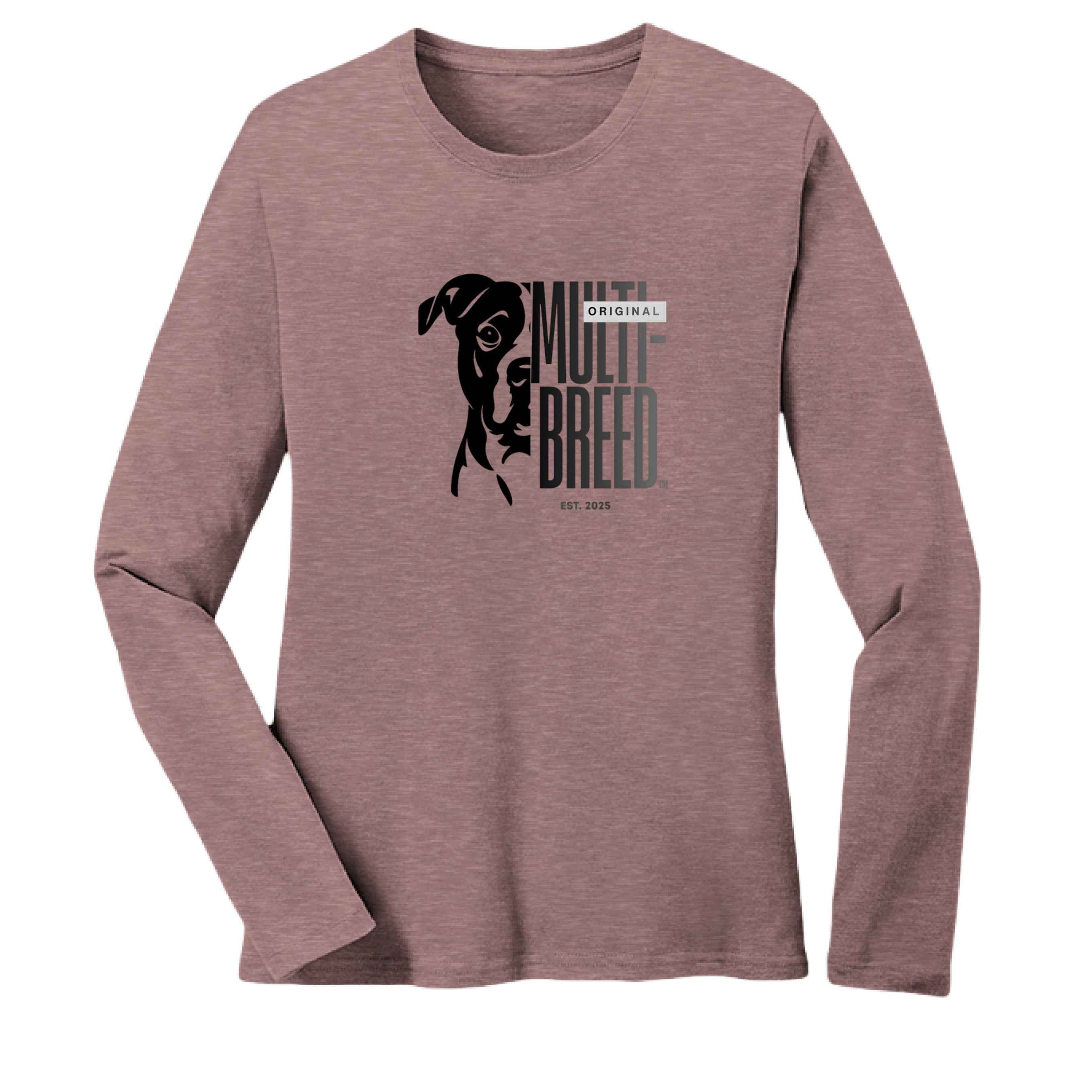 Women's Gradient Dog Long-Sleeve T-Shirt | Premium Cotton Tee