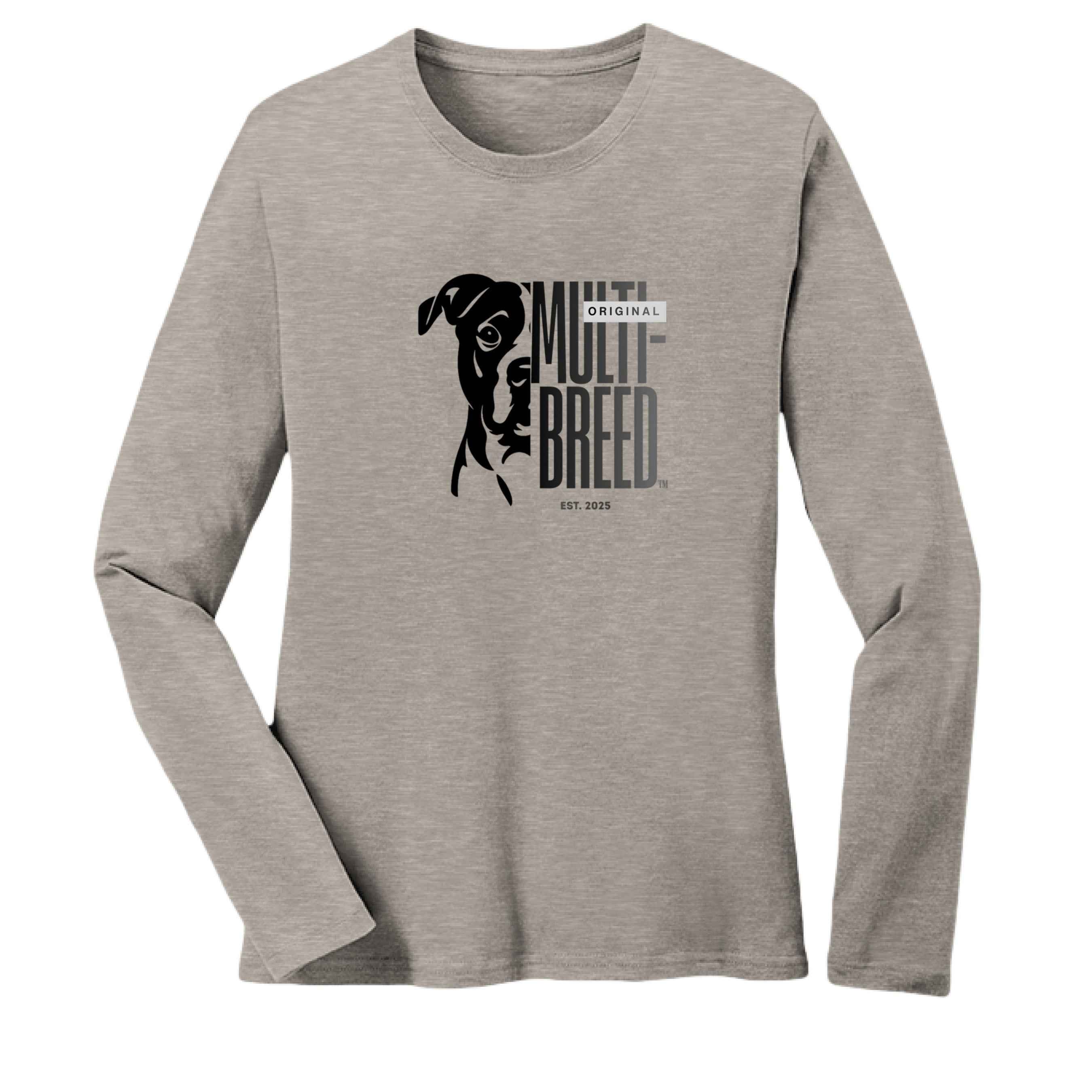 Women's Gradient Dog Long-Sleeve T-Shirt | Premium Cotton Tee
