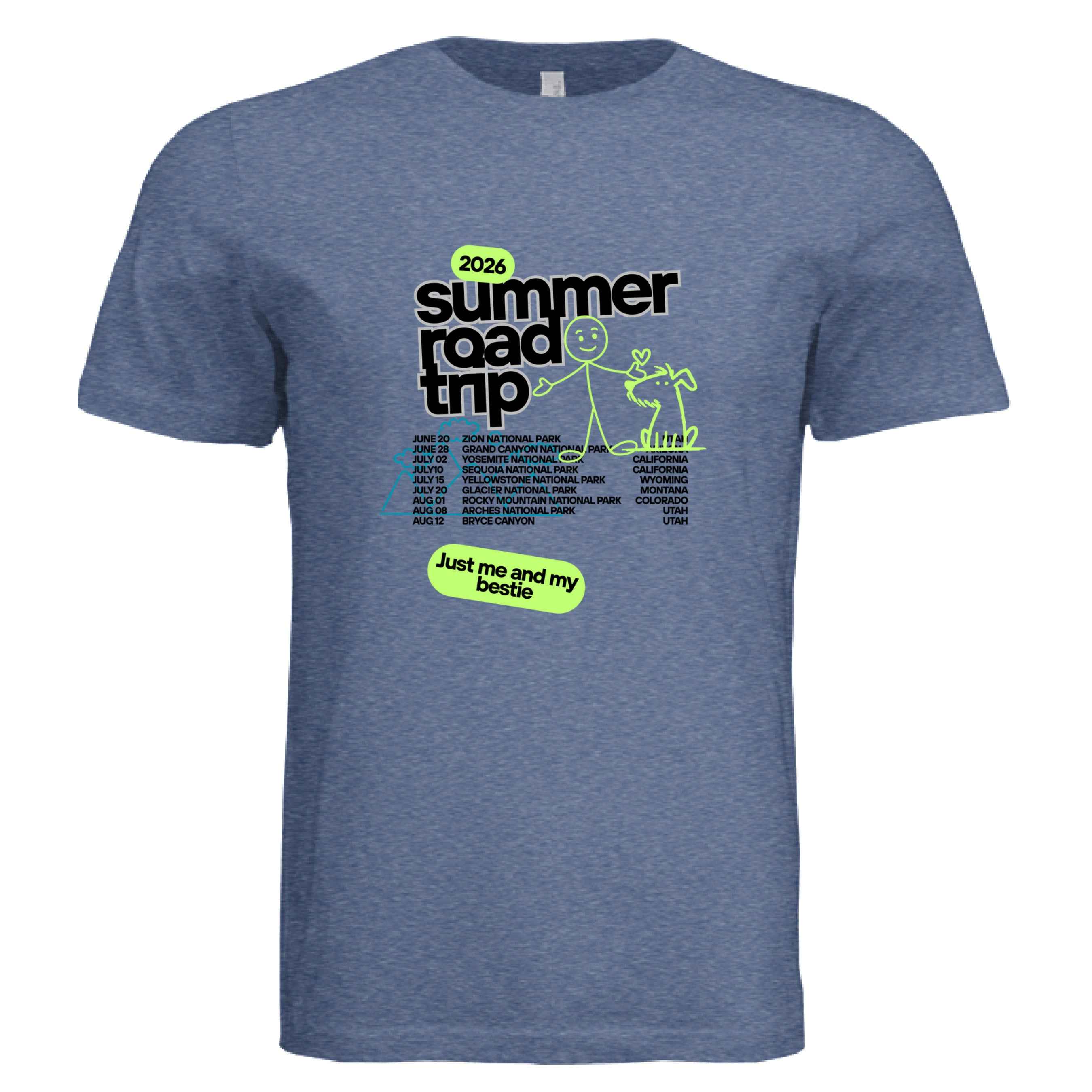 Men's Trippin' With My Dog Triblend Tee