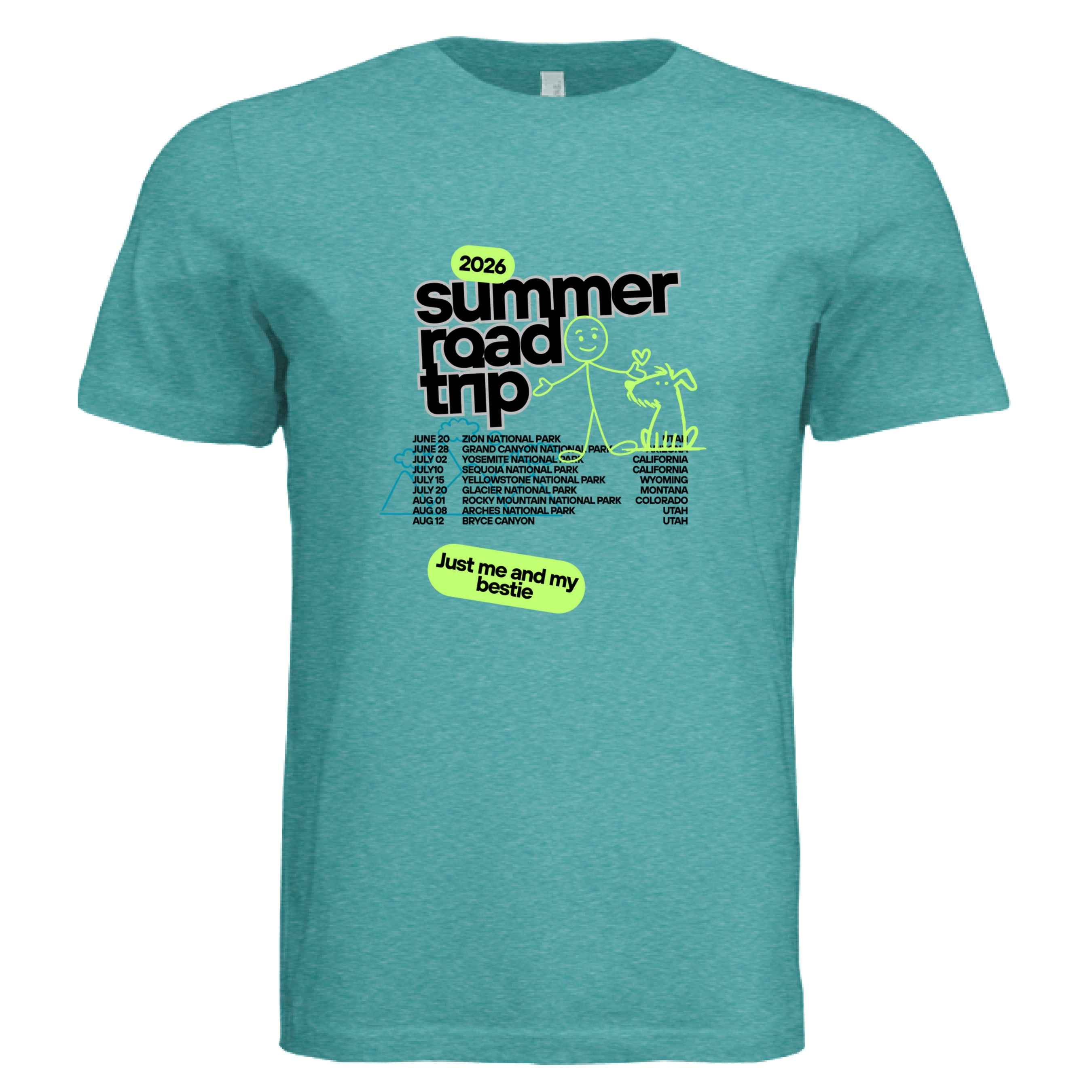 Men's Trippin' With My Dog Triblend Tee